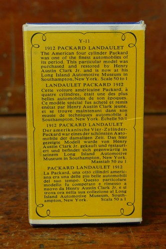Vintage Matchbox Models of Yesteryear Y-11 1912 Packard Landaulet w/Original Box - Picture 4 of 13