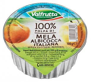 Polpa di Mele Albicocche 60 Porzioni Valfrutta polpa di frutta