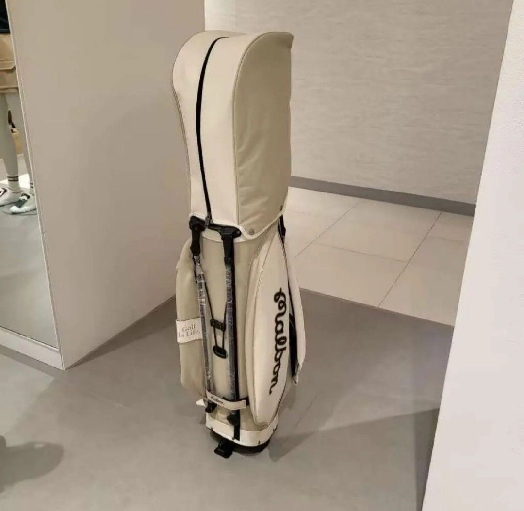Malbon Golf 新品 スタンド式キャディバッグ ベージュ Malbon Golf 新品 スタンド式キャディバッグ ベージュ