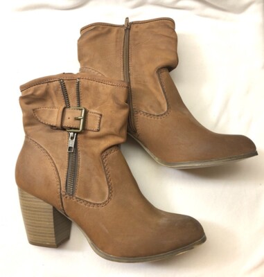 Steve Madden Trysten Brown Cognac Ankle Boots Brand New Size