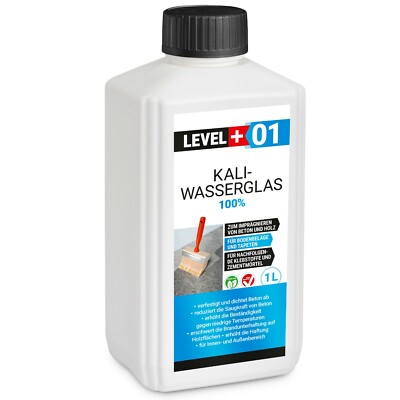 Kaliwasserglas 1L Pur  Holzschutz Wasserglas Grundierung Versiegelung RM01