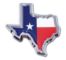 Texas Flag Metal Auto Emblem