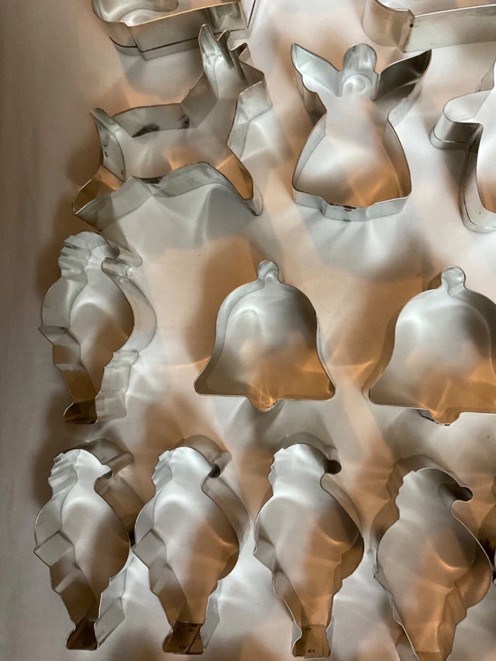 42 Cortadores de Galletas Metal Fox Run Artesanos Santa Cupido Pavo Candelabro Campana LEER L7 Foto 4 de 4