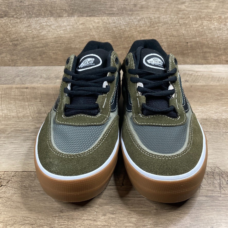 国内配送 VANS WAYVEE DARK OLIVE VANS Wayvee Dark Olive Camo Sneakers Skate Shoes Mens Sz 7.5
