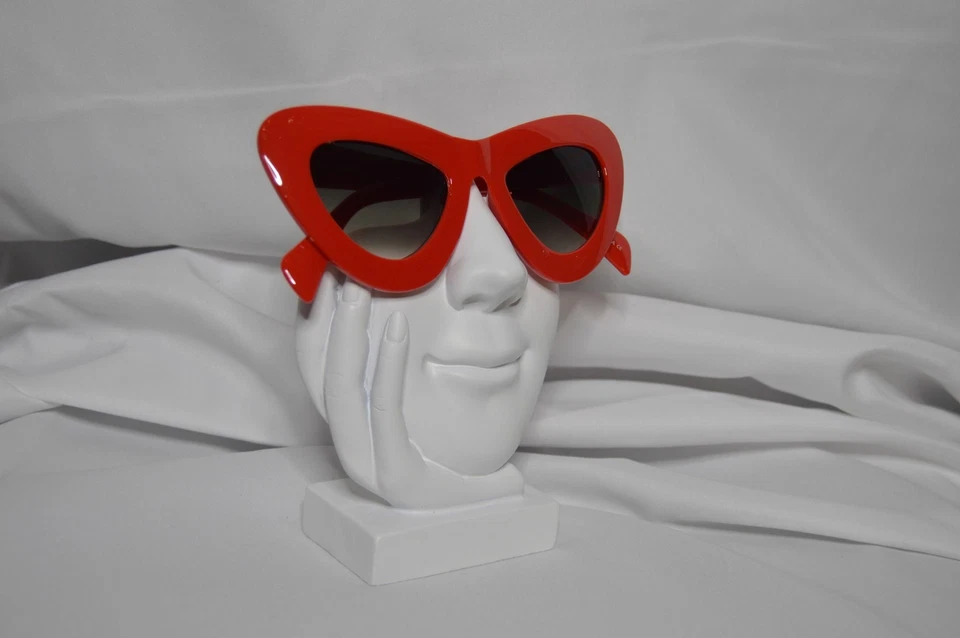 Большие солнцезащитные очки в коренастой оправе с кошачьим глазом - Изображение 4 из 4