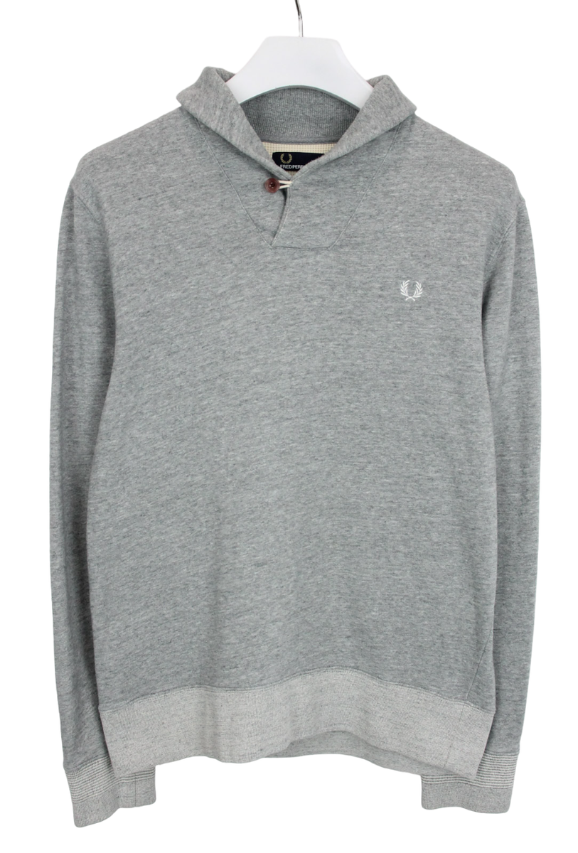 FRED PERRY M9318 Sweatshirt Men's MEDIUM Shawl Collar Pullover