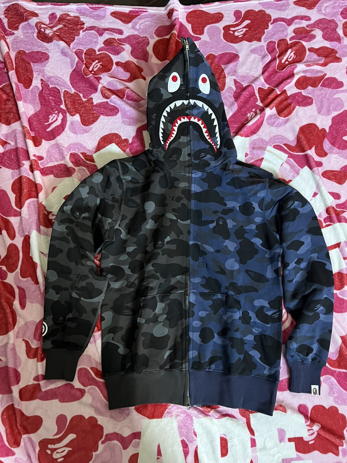 hoodie bape blue