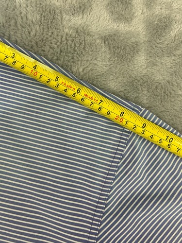 Ashworth Men's XL Purple Striped Polo Style Shirt 100% Cotton Short Sleeve Golf - Picture 8 of 9