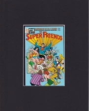 8X10" Matted Art Print DC Comic Book Cover: The Super Friends #1 (1976) Superman