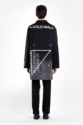 RARE Men's A COLD WALL Hand Paint Workwear Lab Coat Jacket Cotton Size M/L  | eBay