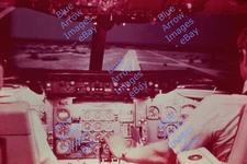 35mm Slide Jet Airliner Plane Cockpit Controls Runway AT&T Bell System #2554