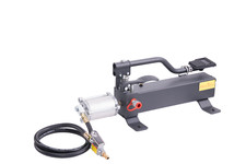 Hydraulikpumpe Hydraulikfußpumpe 1 Liter Öltank 590 bar Pneumatik+Fuß 00048