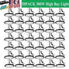 50 Pack 300W UFO Led High Bay Light Factory Warehouse Commercial Led Shop Lights