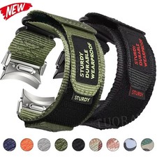 Rugged Canvas Nylon Band Strap For Samsung Galaxy Watch 4 5 6 7 Classic 40-47mm
