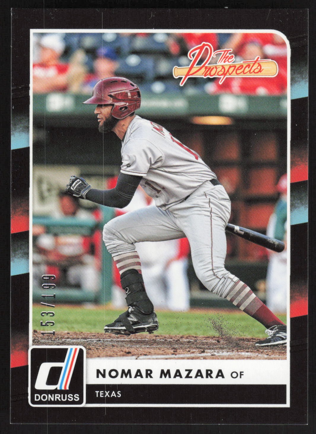 2016 Donruss #TP14 Nomar Mazara The Prospects Black Border #/199