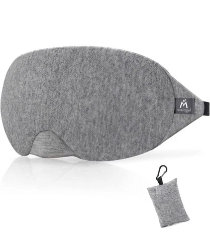 Mavogel Cotton Sleep Eye Mask - Updated Design Light Blocking Sleep Mask, Soft