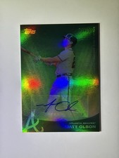 2022 Topps x Steve Aoki Matt Olson Green Auto /50 Braves SSP 24/50