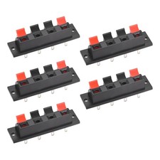 2/5/10pcs 4 Ways Spring Speaker Terminal Clip Push Connector Audio Cable WP4