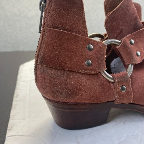 Frye Rusty Brown Women's Ray Harness Back Zip Ankle Boot US Size 8M Booties - Bild 11 von 13