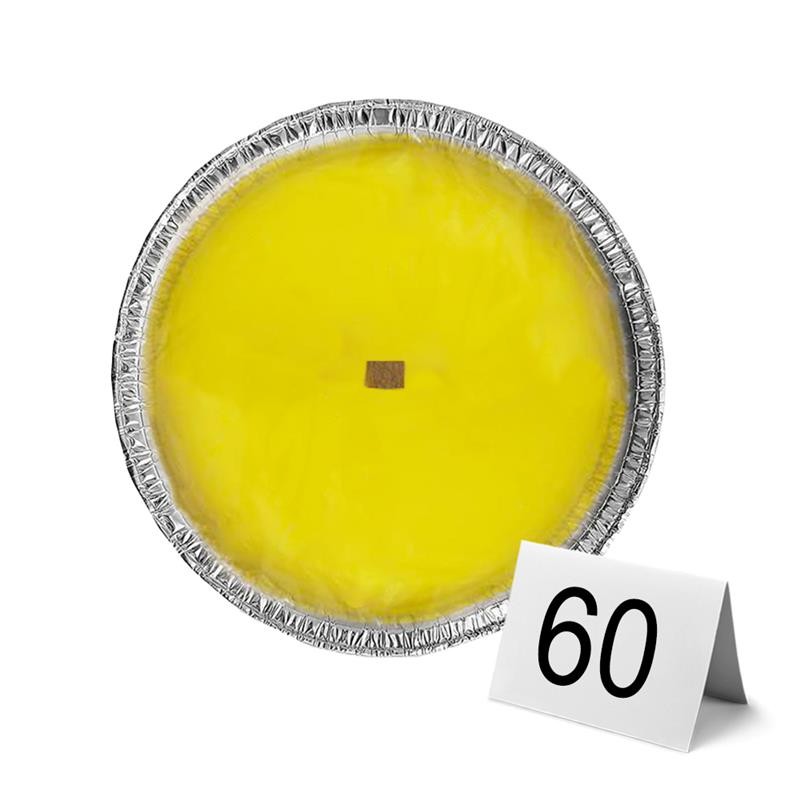 MAURY'S SET 6 CANDELE ALLA CITRONELLA BASE IN ALLUMINIO  16,5 CM