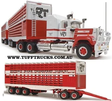 1/64 AUSTRALIAN MACK SUPERLINER VIC RIVER TRIPLE ROADTRAIN HIGHWAY REPLICAS