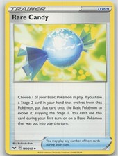 Rare Candy 180/202 Uncommon Sword Shield Pokemon Near Mint