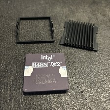 Intel 486 DX2 66 MHZ A80486DX2 SX911 i486 CPU Processor Gold Vintage SX955 SX807