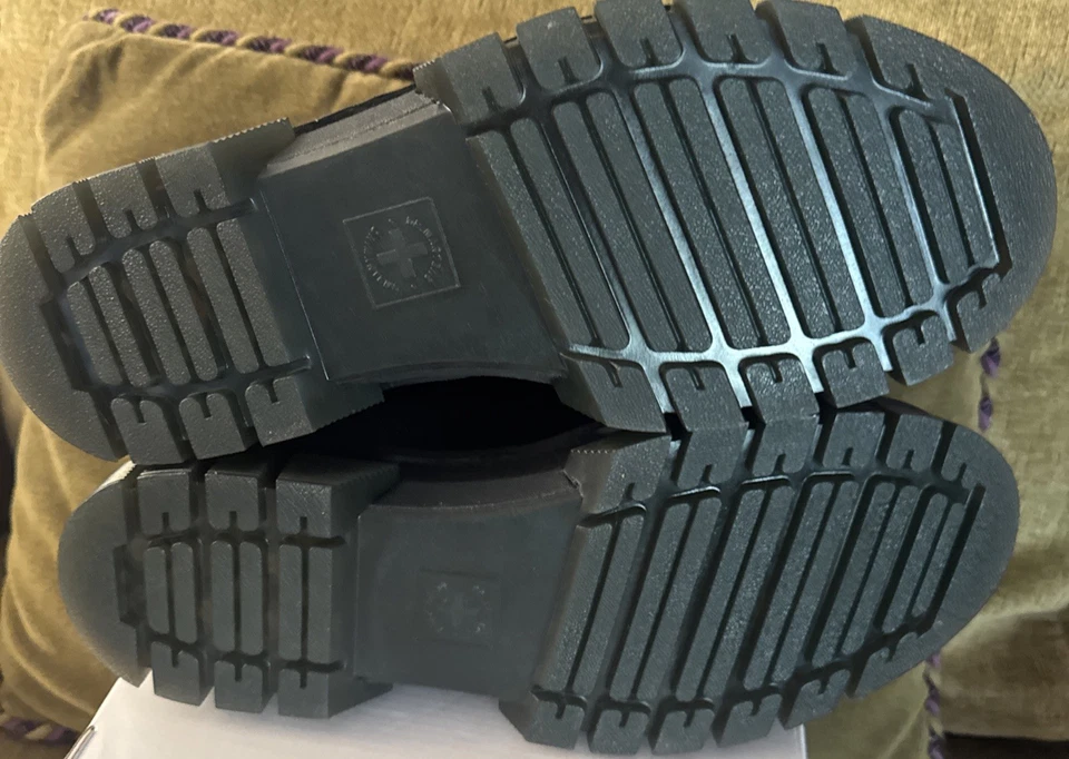 Dr Martens ACW UFO45 NEW US M9 US L10 Black Shiny Leather  Combat Boots NWB - Image 4 of 4