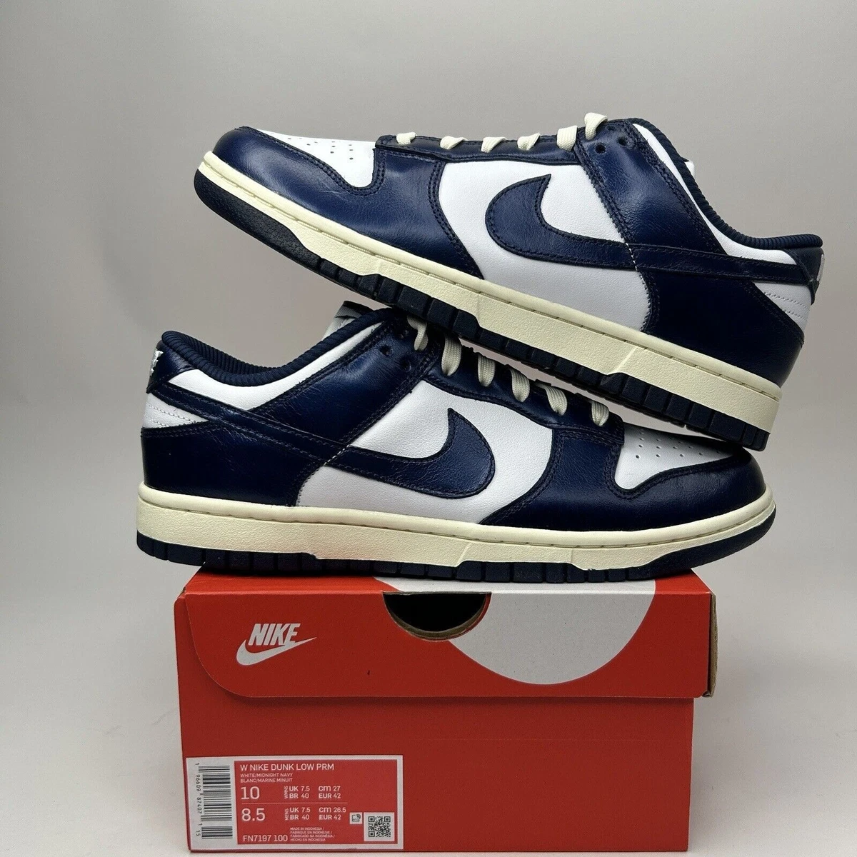 Nike Dunk Premium Low Vintage Navy W | eBay