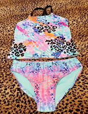 Wonder Nation Swimsuit Set Size L 10-12 