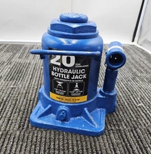 Torin 20Ton Stubby Low Profile Car Bottle Jack 7.56" 19.2cm Minimum Height Blue