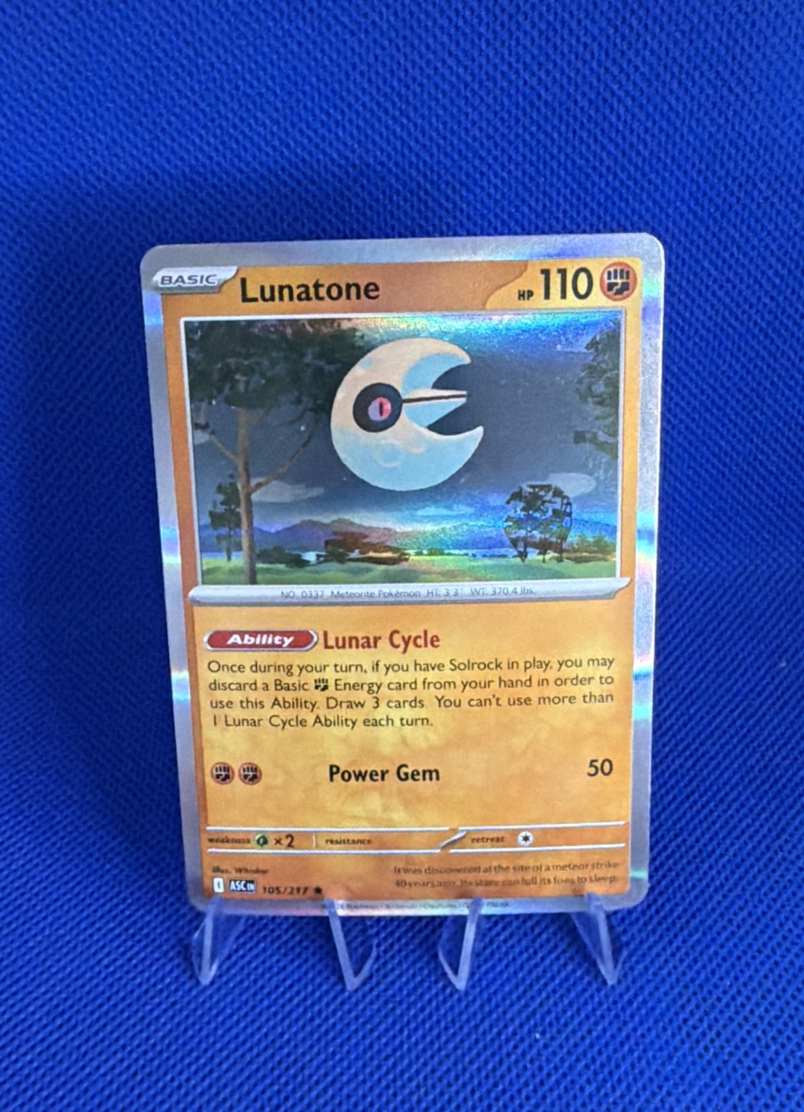 Lunatone 105/217 Me: Ascended Heroes Holo