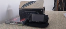 Boxed Sony PSP-2003 Slim & Lite Piano Black X2 Games VGC