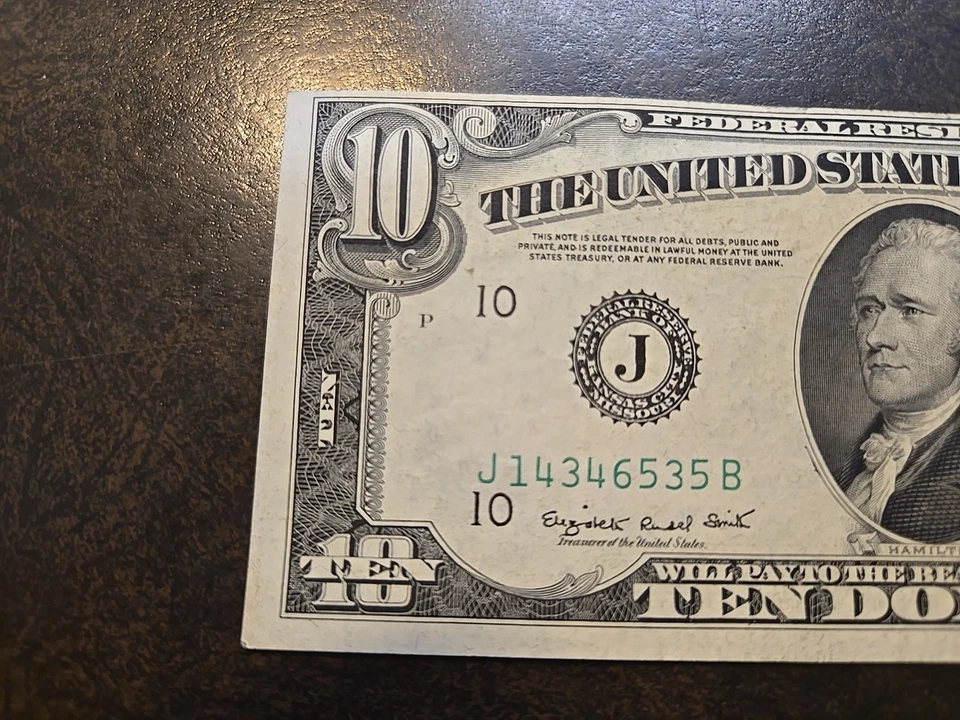 1950 D Kansas City, MO $10 Federal Reserve Note Bill Ten Dollar Banknote NICE - Image 2 of 4