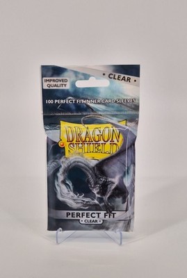Dragon Shield Standard Size Perfect Fit TOPLOADING Sleeve Clear 1x-5x-10x Bundle