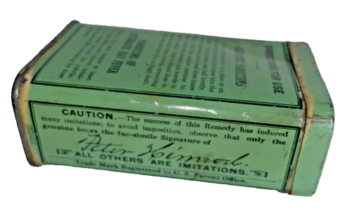 Himrods Asthma Powder Tin Box Cure Asthmatic Hay Fever New Style Grn NJ USA 1920 - Picture 5 of 12