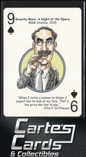 Groucho Marx 2006 Hero Decks Hooray for Hollywood Playing Cards #9S
