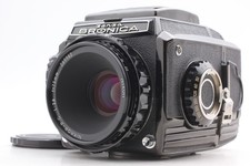 Late MINT Zenza Bronica S2A Black Camera Nikkor P.C 75mm 2.8 Lens From JAPAN