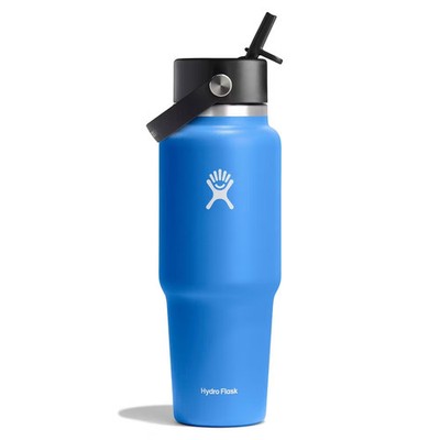 Hydro Flask 32oz Wide Mouth Flex Straw Travel Water Bottle | eBay
