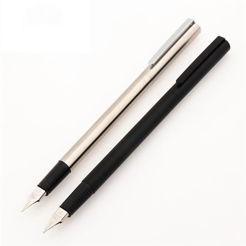 Fountain Pen 0.38mm Extra Fine Nib Extremely Black Metal Business Office Writing