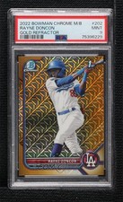 2022 Bowman Chrome Mega Box Gold Mojo Refractor 12/50 Rayne Doncon PSA 9 17ni