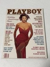 VINTAGE PLAYBOY MAGAZINE JANUARY 1990 TOM CRUISE TED TURNER JOAN SEVERANCE DICE