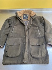 Barbour Northumberland Storm Mens M-L 50in Oversized Moleskin Waterproof Jacket