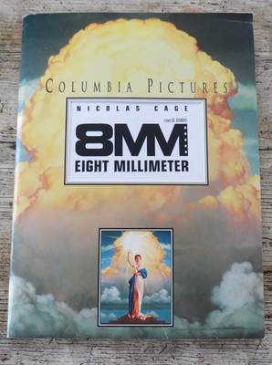 8MM ORIGINAL 1999 CINEMA FILM MOVIE PRESS KIT  8 PHOTOS / PROD INFO Nicolas Cage