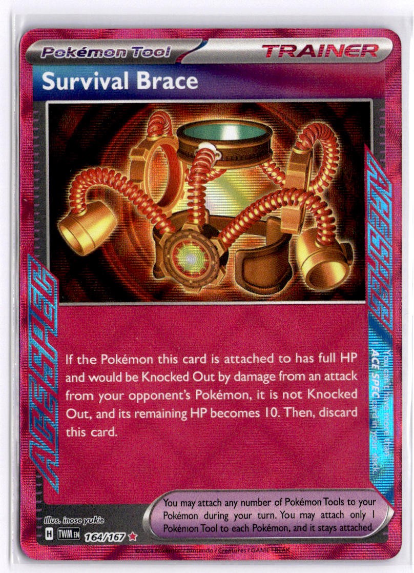 Survival Brace 164/167 Holo Pokemon SV06: Twilight Masquerade NM