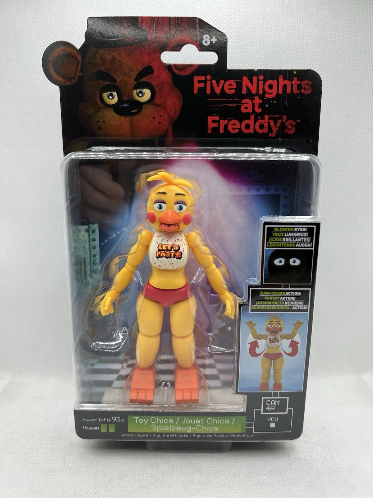 Five Nights At Freddys Toy Chica Figure Jump Scare Jazwares Core Movie NEW UK