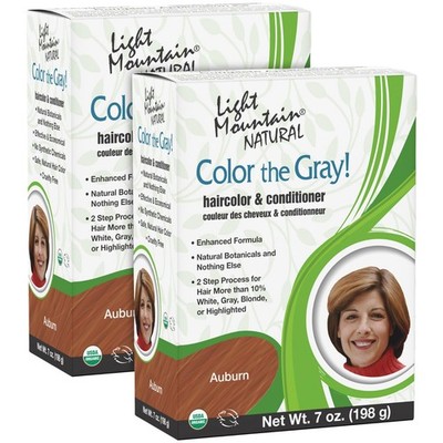 Light Mountain Henna Hair Color Conditioner Color The Gray - Auburn Hair Dye