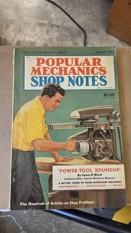 Popular Mechanics Shop Notes Power Tool Roundup 1954