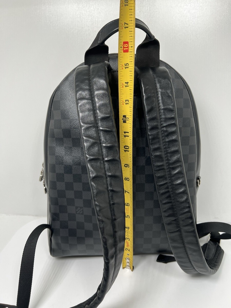 Louis Vuitton Josh Backpack Damier #257207L23B Louis Vuitton Josh World Map Damier Graphite Canvas Backpack  main image 2