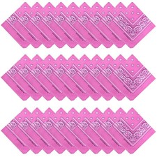 30PCS Bandanas Unisex Paisley Bandanas Bulk Multi-Purpose Headband Cowboy Hea...